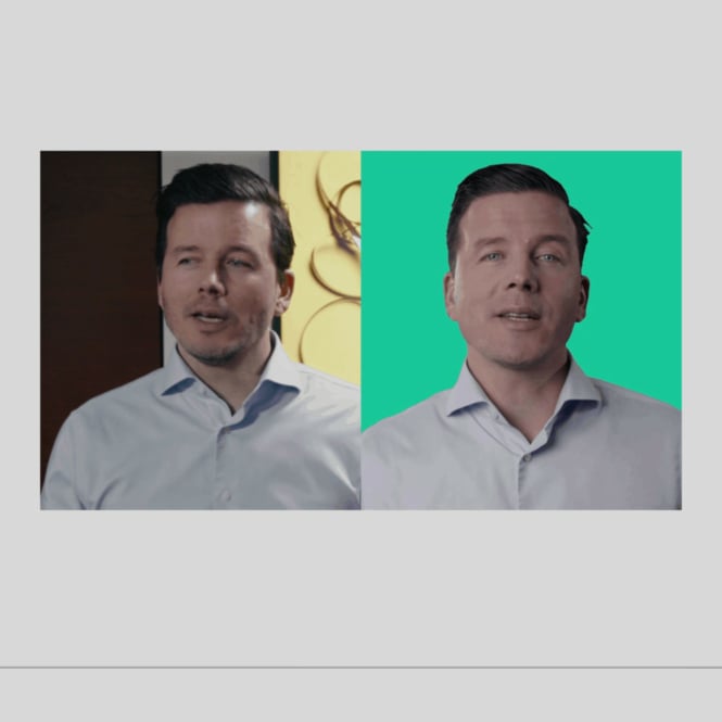 Real Jarno versus Deepfake Avatar